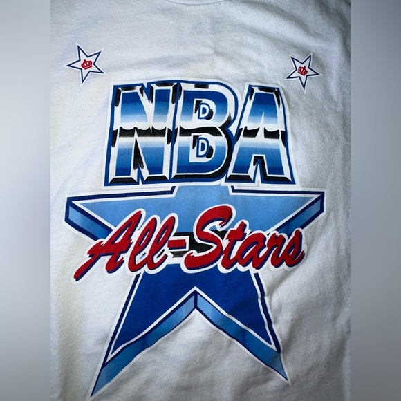 White NBA All-Stars T-Shirt cotton size small - Picture 5 of 5